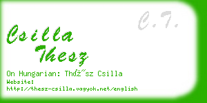csilla thesz business card
